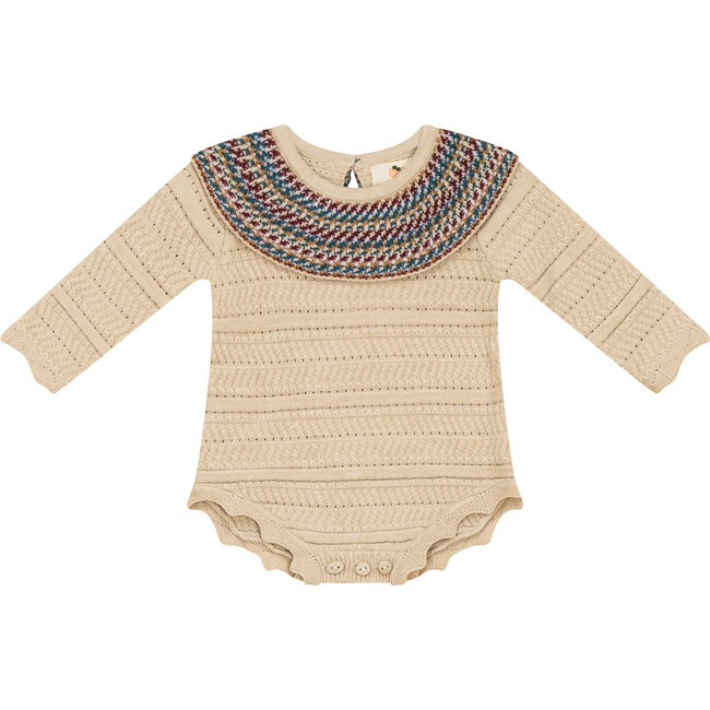 Crochet Knit Bubble Dark Almond