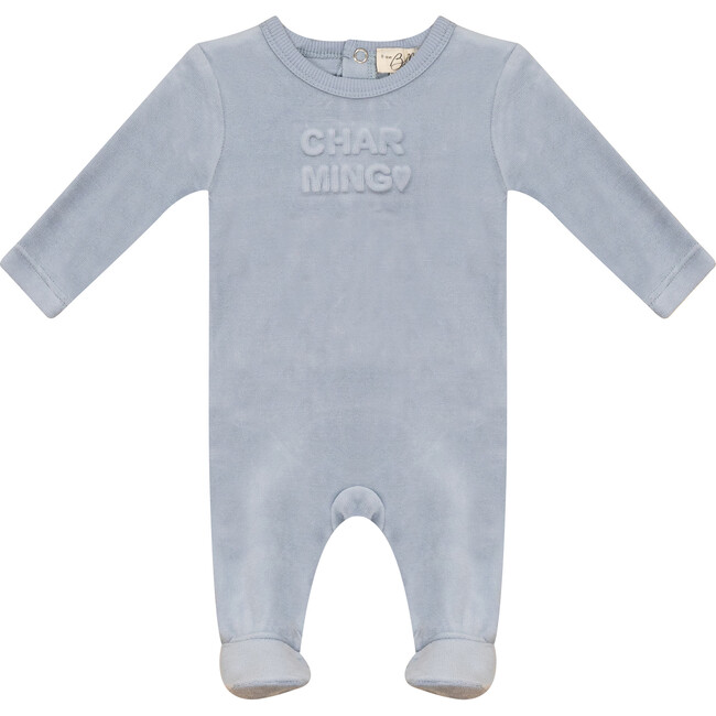 Charming and Darling Print Onesie Blue