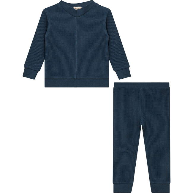 Stretch Waffle 2Pc Set Teal