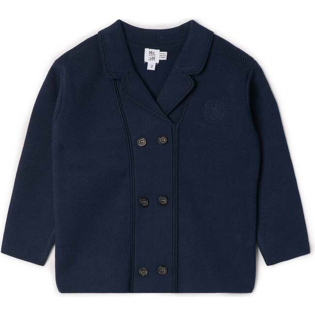 Double Breasted Blazer Oxford Blue