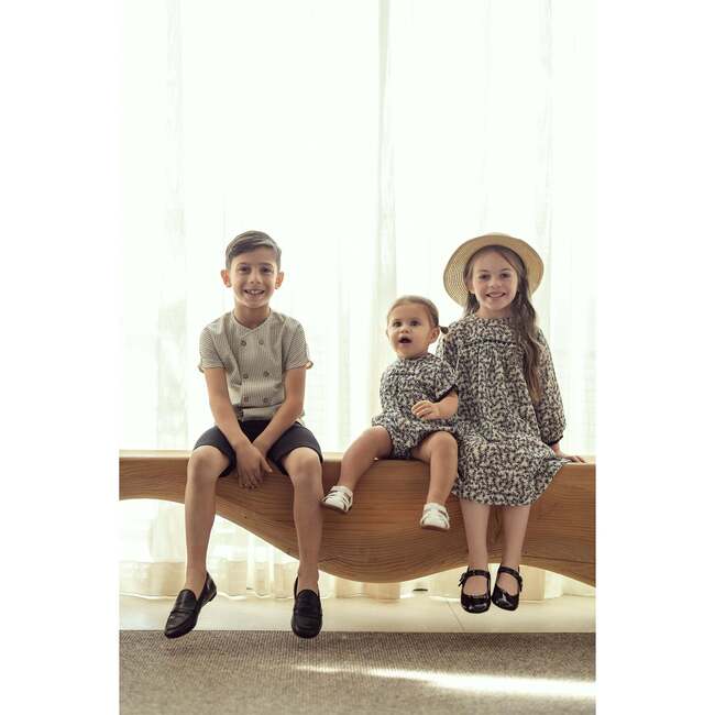 Woven Checkered Shirt Blue