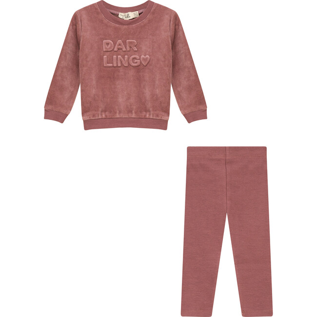 Charming and Darling Print 2Pc Set Rose