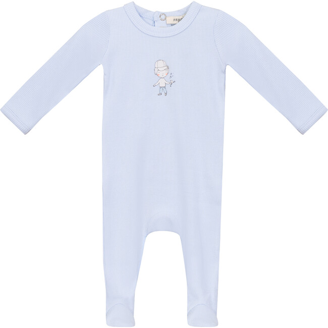 Boy and Girl Print Onesie Blue