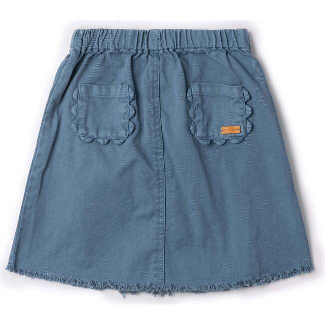 Denim Scallop Skirt Denim