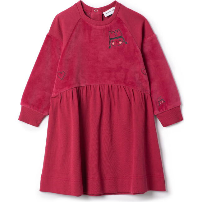 Princess Print Dress Berry