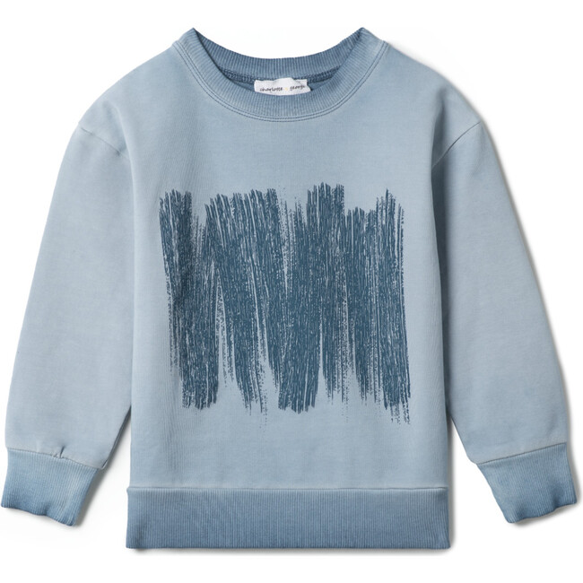 Painted Print Sweatshirt Denim
