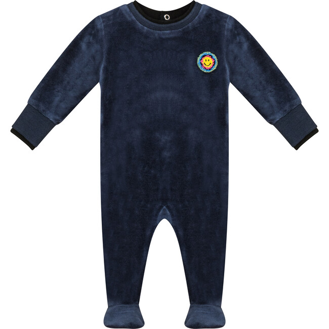 Velour Onesie Navy