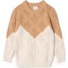 Diamond Knit Sweater Dark Almond/Camel - Sweaters - 1 - thumbnail