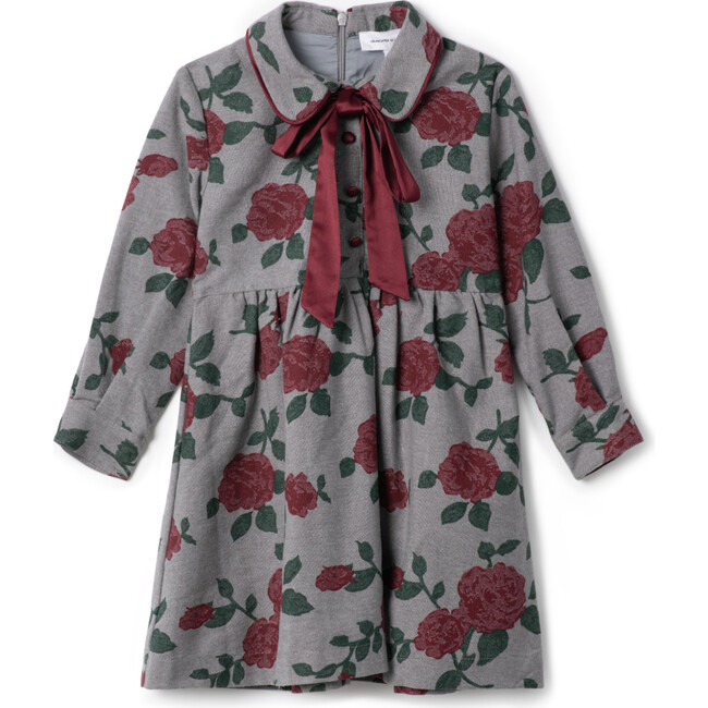 Printed Woven Dress Grey