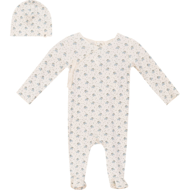 Fruit Print Onesie Set Blue