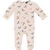 Scooter and Tulip Printed Onesie Dark Almond - Onesies - 1 - thumbnail