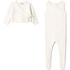 Onesie Cardigan Set Cream - Mixed Apparel Set - 1 - thumbnail