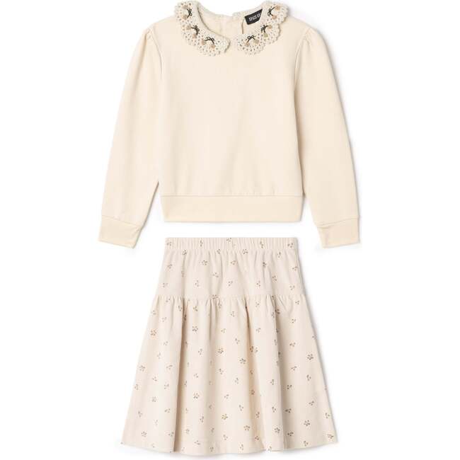 Corduroy Skirt Set Dusty Pink