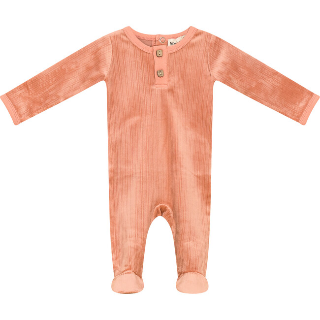 Ribbed Velour Stretchie Papaya