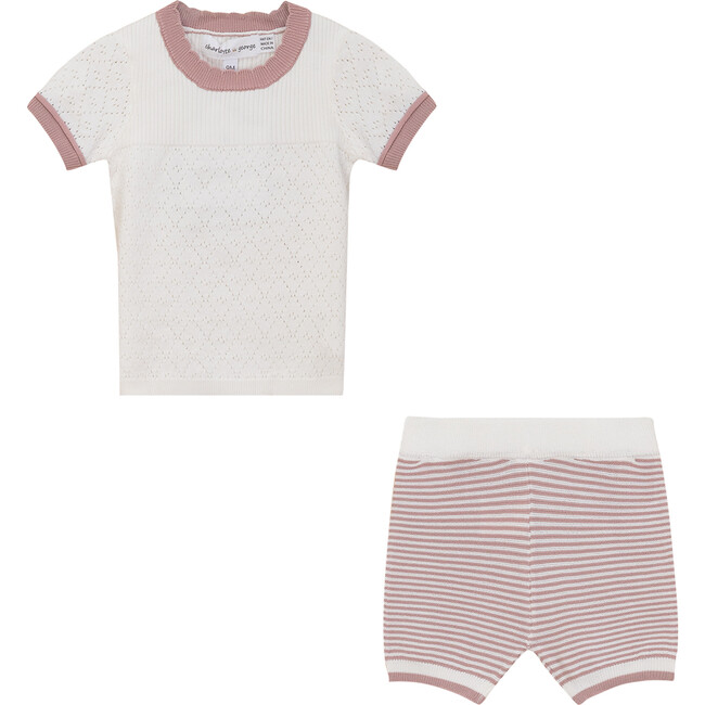 Anchor Embroidered Set Powder