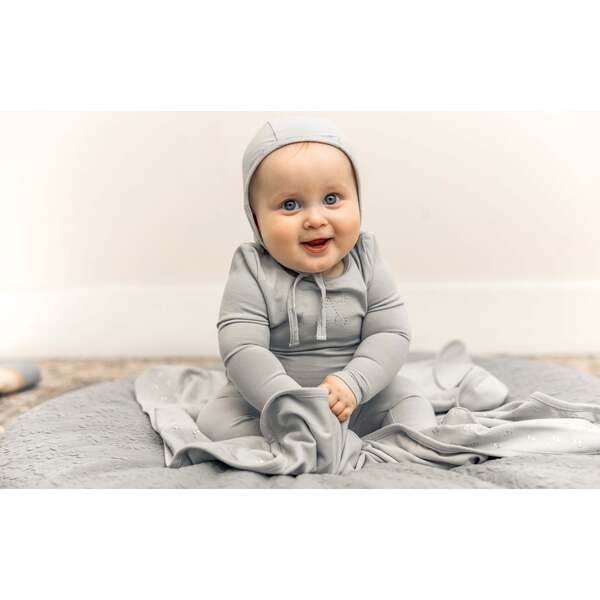 Cherry Print romper and Bonnet Set Blue - Bebe Bella Mixed Apparel