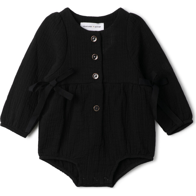 Woven Ribbon Bubble Black