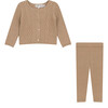 Garter Knit 2Pc Set Beige - Mixed Apparel Set - 1 - thumbnail
