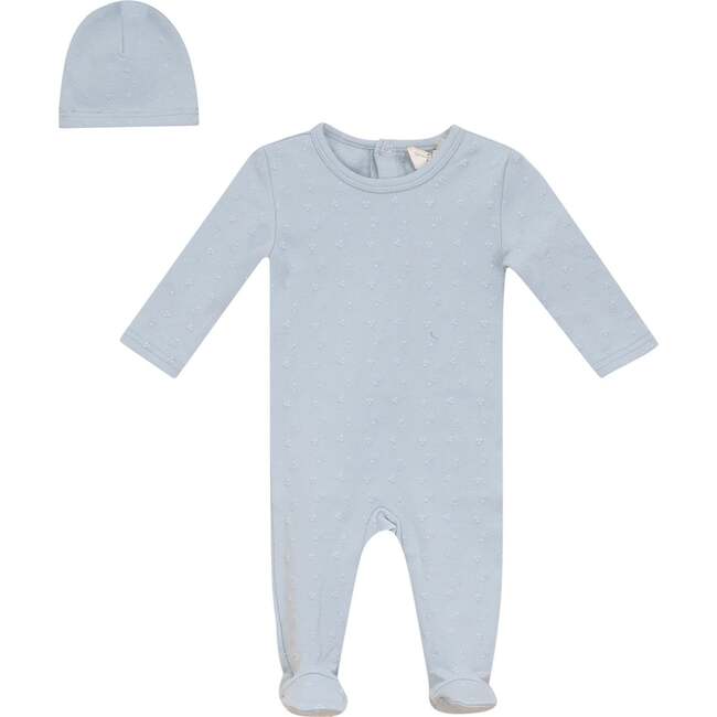 Puff Print Onesie Blue Mist