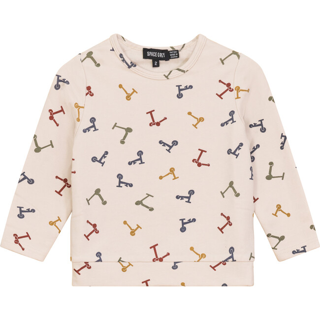 Scooter And Tulipe Printed Sweater Dark Almond