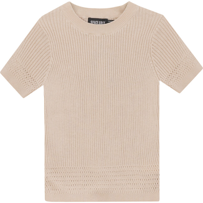 Rib Knit Sweater Dark Almond