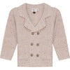 Speckeled Waffle Knit Blazer Beige - Blazers - 1 - thumbnail