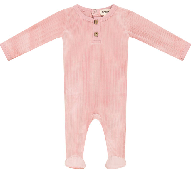 Ribbed Velour Stretchie Pink