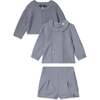 Woolen 2Pc Set with Cardigan Blue - Mixed Apparel Set - 1 - thumbnail