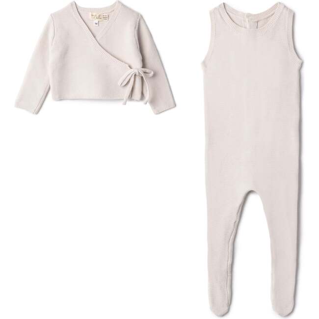 Onesie Cardigan Set Dark Almond