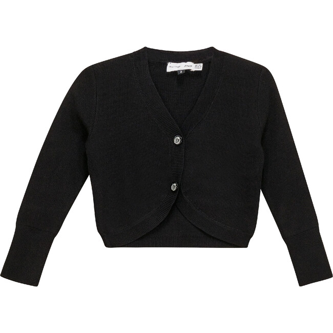 Tight Knit Cardigan Black