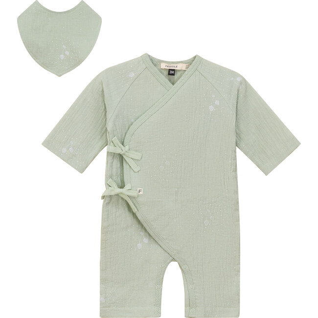 Wrap Muslin Onesie Mint