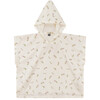 Printed Terry Poncho Mauve/Cream - Towels - 1 - thumbnail