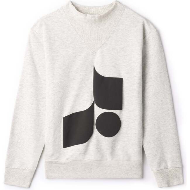 Fennel Neck Sweatshirt Pale Grey Mix