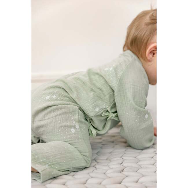 Wrap Muslin Onesie Mint