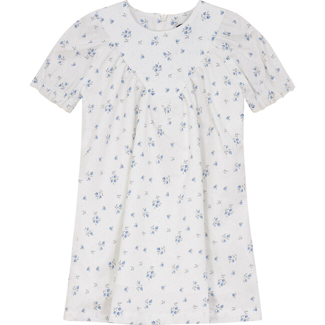 Blueberry Printed Dress White/Blue