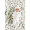 Pointelle Ribbed Onesie and Hat White - Mixed Apparel Set - 2