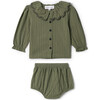 Woven Stripped Set Sage - Mixed Apparel Set - 1 - thumbnail