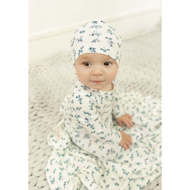 Floral Delight Blanket Blue