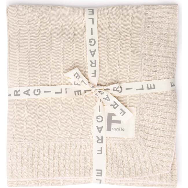 Knit Blanket Sand/Pink