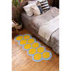 Yellow Grid Lemon Rug by Johann Banta (2 x 5 ft) - Rugs - 1 - thumbnail