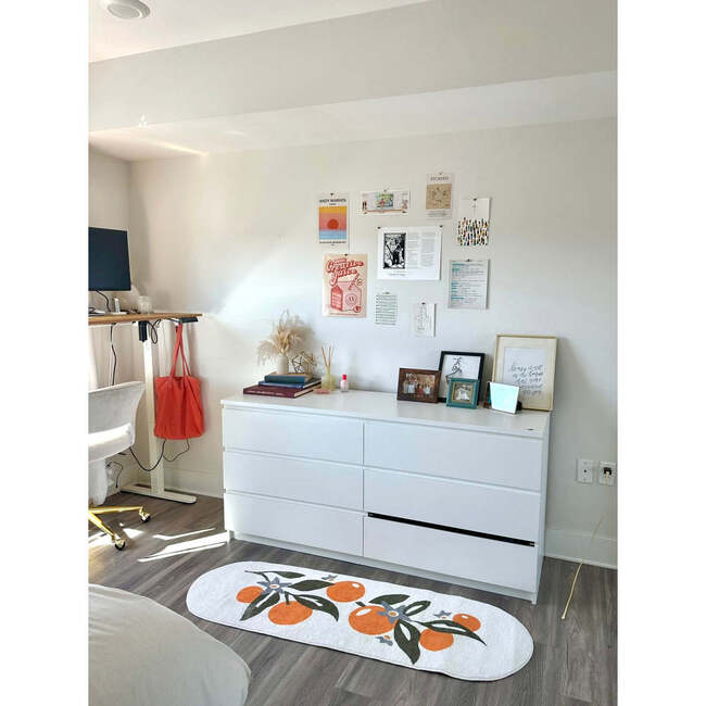 Orange Pattern Mat (2 x 5 ft)