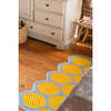 Yellow Grid Lemon Rug by Johann Banta (2 x 5 ft) - Rugs - 2 - thumbnail