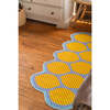 Yellow Grid Lemon Rug by Johann Banta (2 x 5 ft) - Rugs - 3 - thumbnail