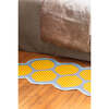 Yellow Grid Lemon Rug by Johann Banta (2 x 5 ft) - Rugs - 5 - thumbnail