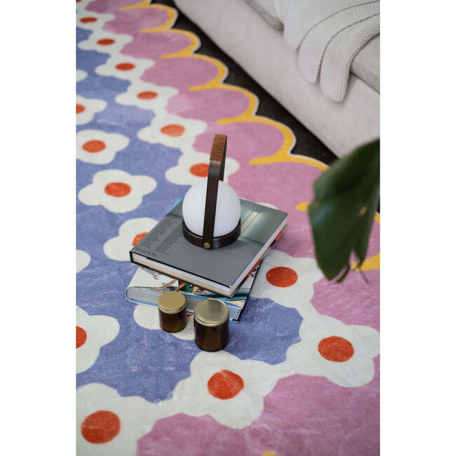 Pink and Purple Floral Area Rug - Rugs - 4
