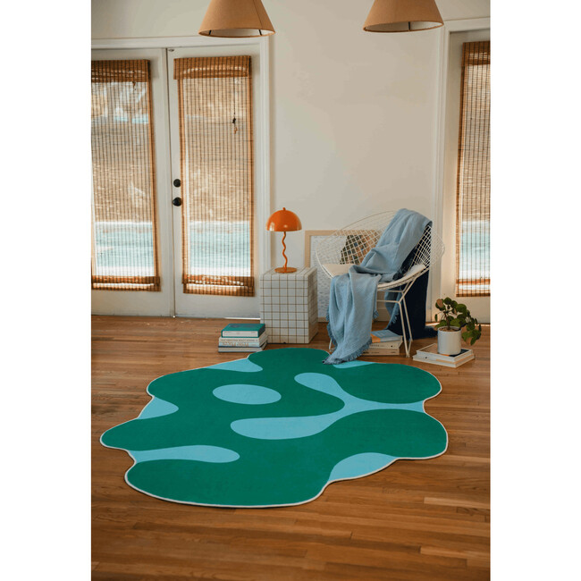 Johann Banta Irregular Green Moss Design Rug