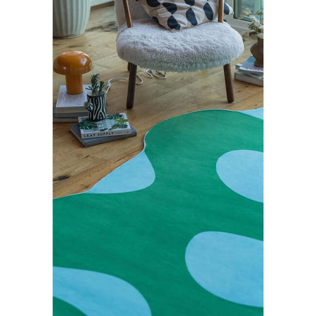Johann Banta Irregular Green Moss Design Rug - Rugs - 3