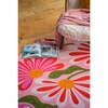 Jessica Miller Base Floral Wavy Rug, Pink Base Pink - Rugs - 2