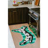 Irregular Shaped Green Striped Dalmatian Runner Rug (2 x 5 ft) - Rugs - 2