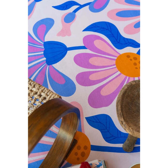 Jessica Miller Base Floral Wavy Rug, Lavender Base Purple - Rugs - 5